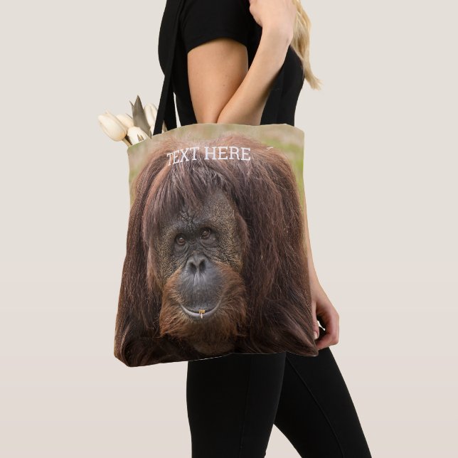 Borneo Orangutan Beautiful Photography Tote Bag (Close Up)
