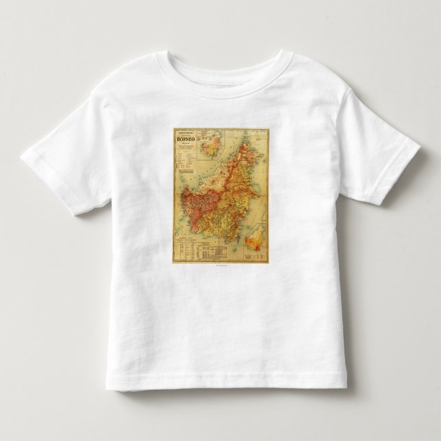 BorneoPanoramic MapBorneo Toddler T-Shirt (Front)