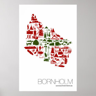 "Bornholm Logo" 60 x 90 cm portrait Poster