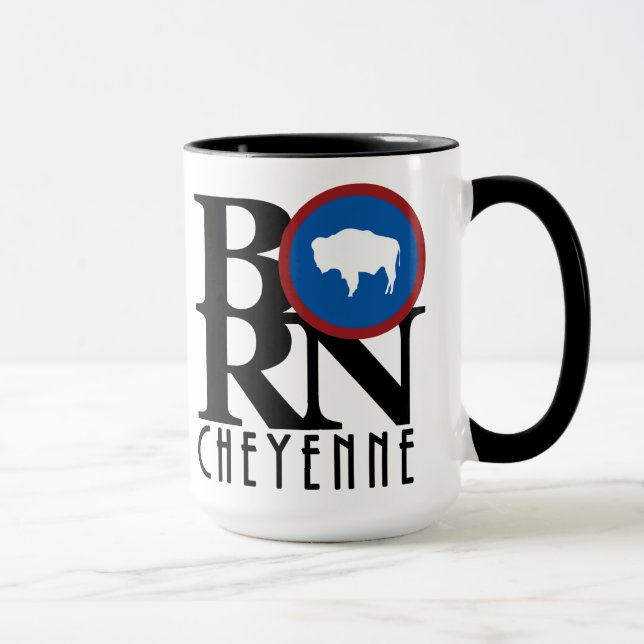 BORNN Cheyenne wyoming 15oz Mug (Right)