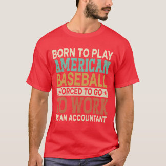 Borno Play American Baseball Forced Sports retro T-Shirt