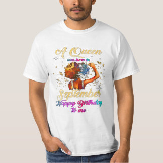 Borns In September Happy T-Shirt