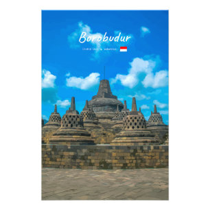 Borobudur, Indonesia - Ancient Buddhist Temple Photo Print