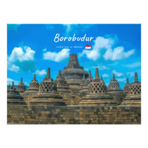 Borobudur, Indonesia - Ancient Buddhist Temple Photo Print