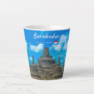 Borobudur, Indonesia - Ancient Buddhist Temple S Latte Mug