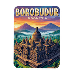 Borobudur Temple Indonesia Magnet