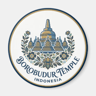 Borobudur Temple Indonesia Magnet