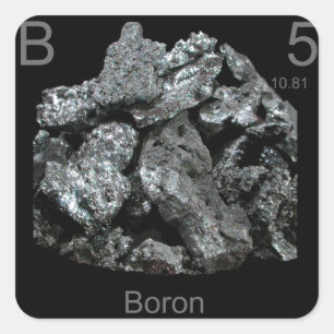 boron square sticker