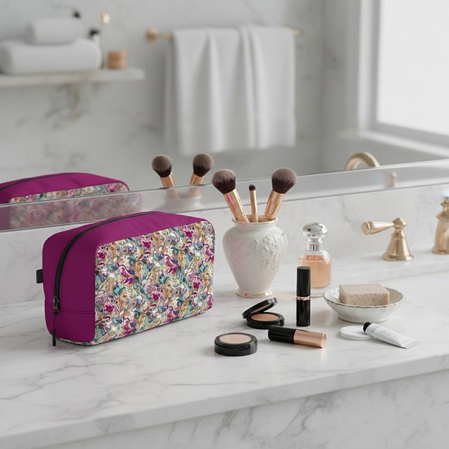 Boroque floral pattern dopp kit (Creator Uploaded)