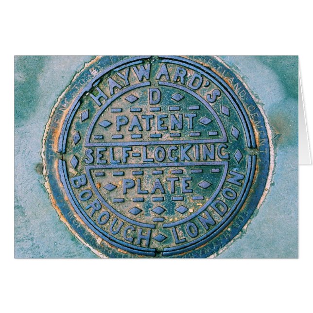Borough of London Utility Cover Card (Front Horizontal)