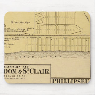 Boroughs of Freedom and St Clair with Philippsburg Mouse Pad
