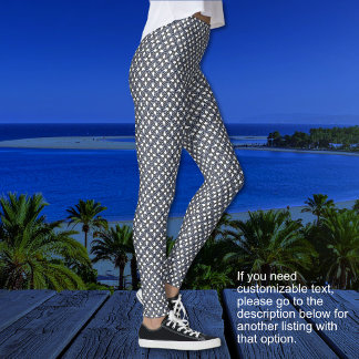 Borromean Rings - Blue Purple and Grey-No Text Leggings