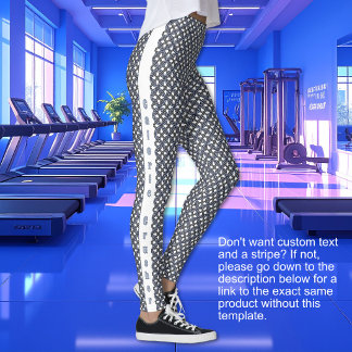Borromean Rings - Blue Purple and Grey WITH TEXT Leggings