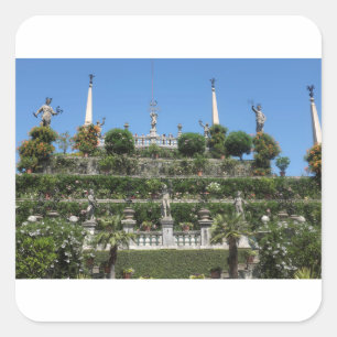Borromeo Palace in Stresa,Italy Square Sticker