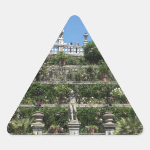 Borromeo Palace in Stresa,Italy Triangle Sticker