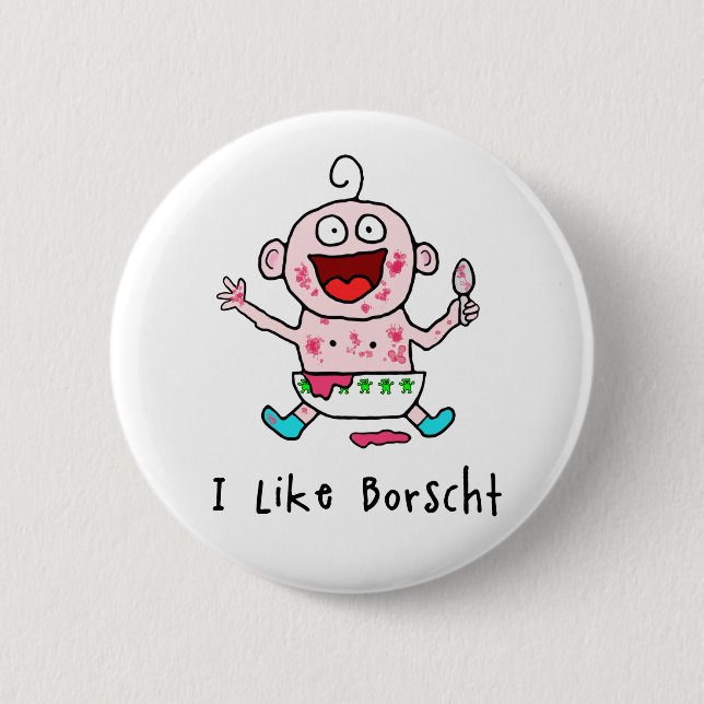 Borscht Baby Button (Front)