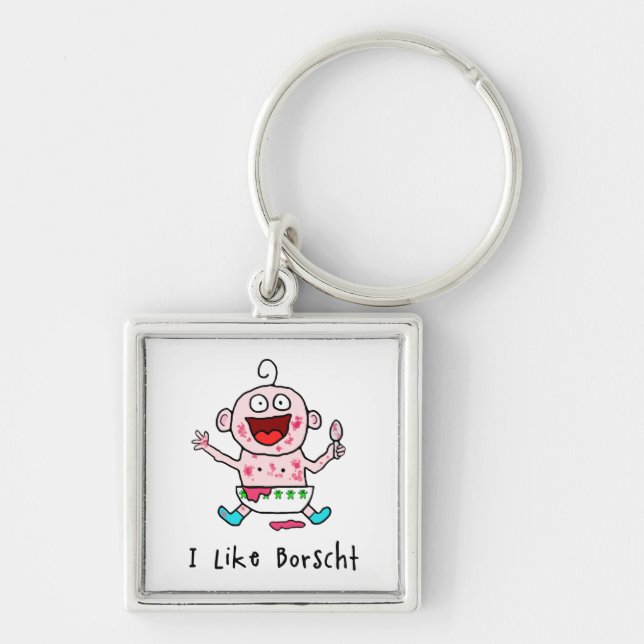 Borscht Baby Keychain (Front)