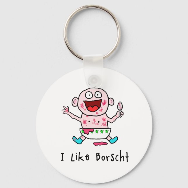 Borscht Baby Keychain (Front)