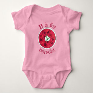 Borscht Eastern European Beetroot Soup Baby Bodysuit