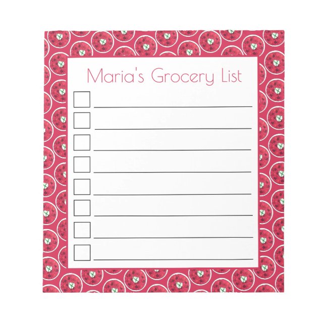 Borscht Eastern European Red Beet Beetroot Soup Notepad (Front)