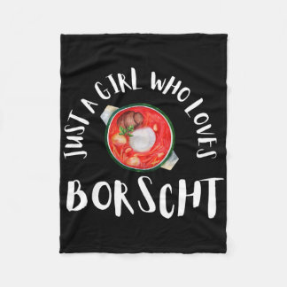 Borschtsch Beetroot Ukrainian Borscht 1  Fleece Blanket