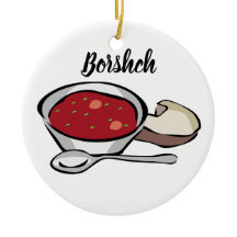 Borshch Ceramic Christmas Tree Ornament