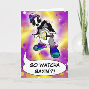 Bortel Badger - customisable Greetingcard Card