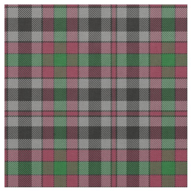 Borthwick Clan Tartan Fabric (Close Up)
