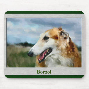 Borzoi Art Gifts Mouse Pad