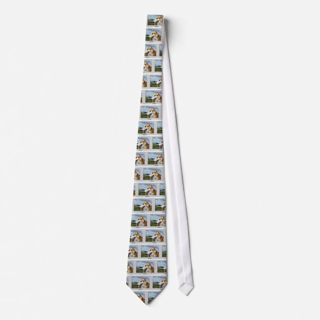 Borzoi Art Gifts Tie (Front)