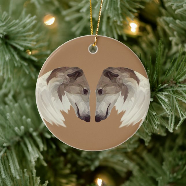 Borzoi Beauties Christmas Ornament (Tree)