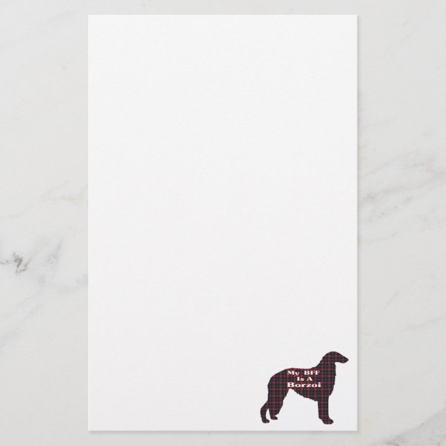 Borzoi BFF Stationery (Front)