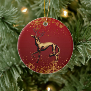 Borzoi Christmas Ornament