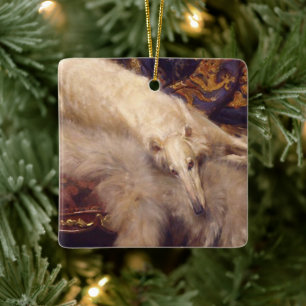 Borzoi Christmas Ornament