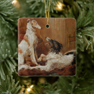 Borzoi Christmas Ornament
