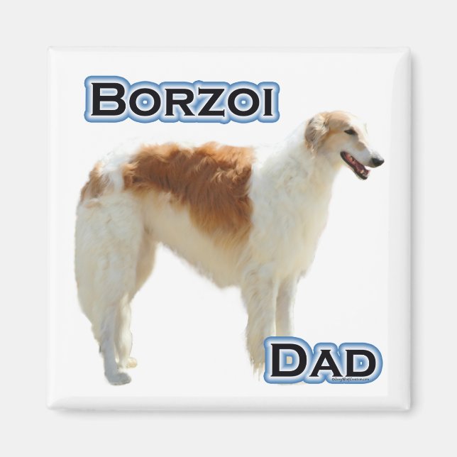 Borzoi Dad 4 - Magnet (Front)