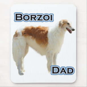 Borzoi Dad 4 Mouse Pad