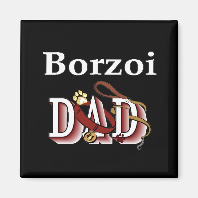 borzoi dad Magnet (Front)