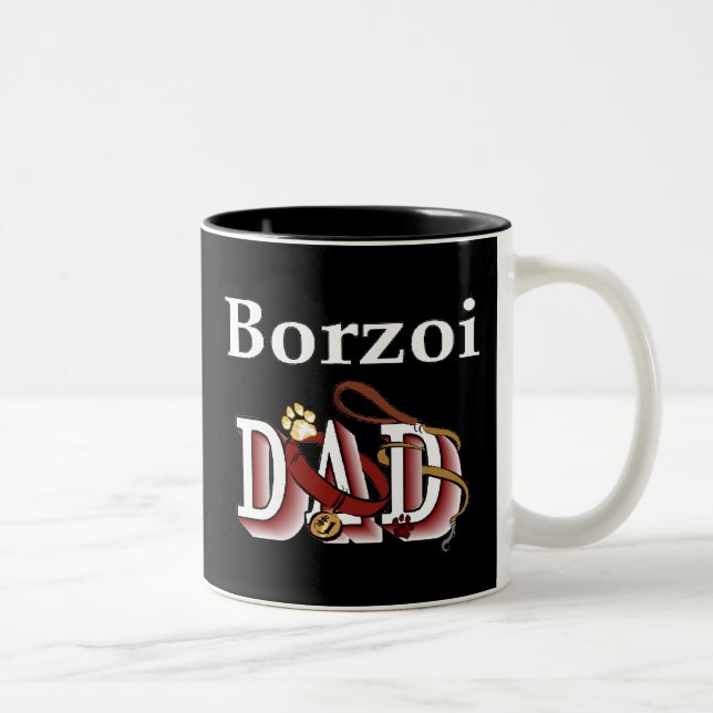 Borzoi Dad Mug (Right)