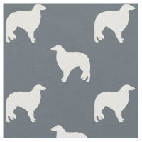 Borzoi Dog Breed Silhouettes Patterned