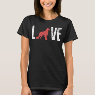 Borzoi Dog Love for Hunting Sighthound Owner T-Shirt