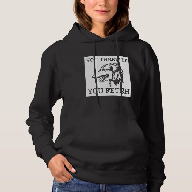 Borzoi funny dog lover gift_1 hoodie (Front)
