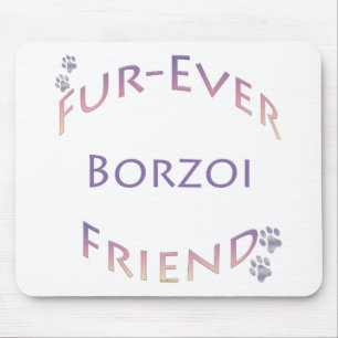 Borzoi Furever Mouse Pad