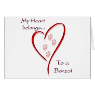 Borzoi Heart Belongs