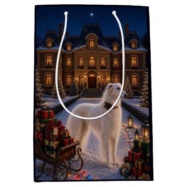 Borzoi Holiday Gift Bag (Front)