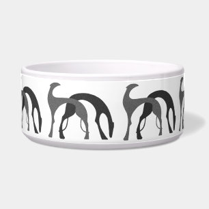 Borzoi Hound Ceramic Pet Bowl