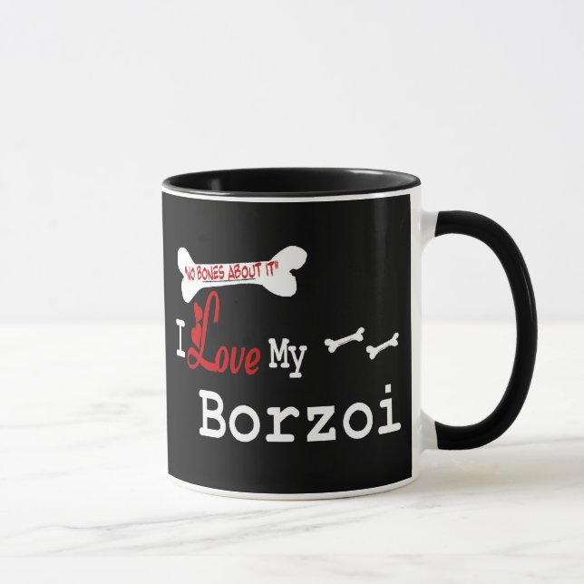 Borzoi (I Love) Mug (Right)