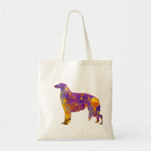 Borzoi in watercolor tote bag