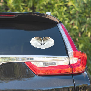 Borzoi Love Die Cut Vinyl Sticker