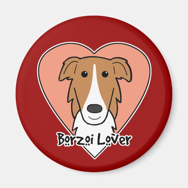 Borzoi Lover Magnet (Front)